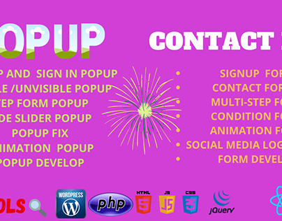 Popup & Contact Form