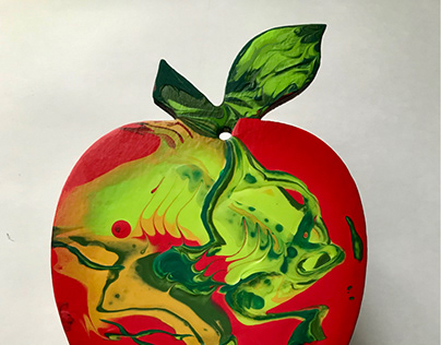 Acrylic-coated fruits