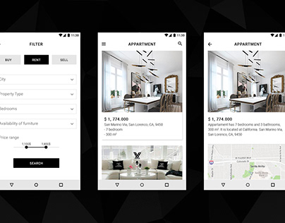 Mobile app for Android -Property Search