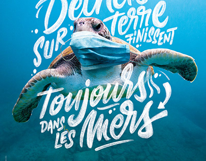 France Nature Environnement • "Les masques" • Lettering
