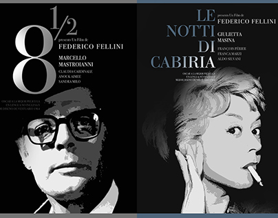 posters for Fellini's films