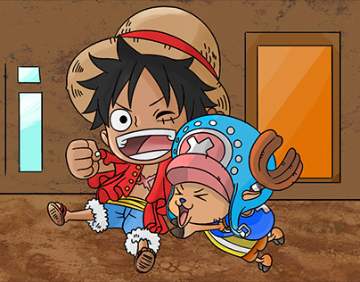 Luffy And Chopper Coloring Assignment