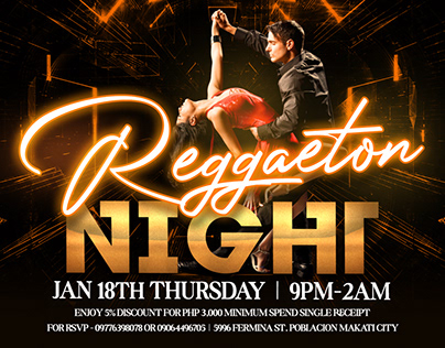 Reggaeton Night - Social Media Post (1x1 & 9x6)