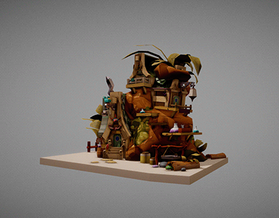 3D Model - Voodoo Cabin