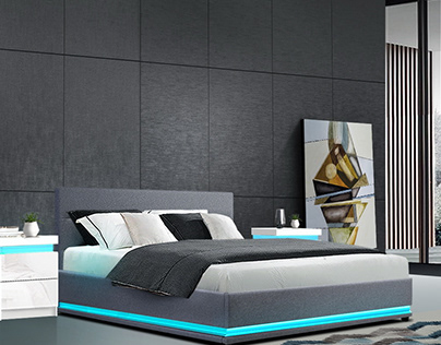 Artiss RGB LED Bed Frame Queen Size