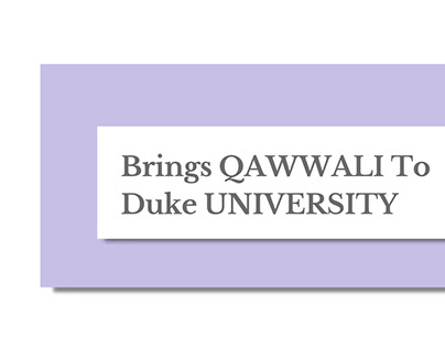 The Duke University welcomes Qawali - Priya Parkash