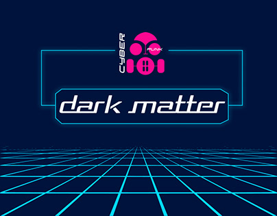 Концепт лендинга вечеринки Cyberpunk. Dark Matter