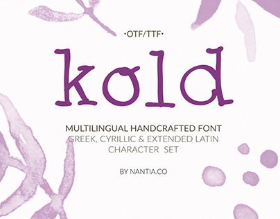 Kold | Cyrillic, Greek & Extended Latin Font