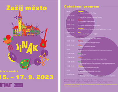 Plakát pro akci Olomouce – Zažít město jinak