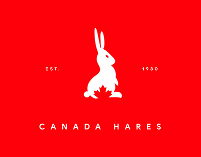 Canada Hares - Minimal Logo Design Presentation