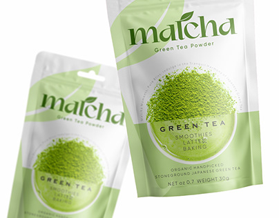 Matcha tea packaging design for OFY company