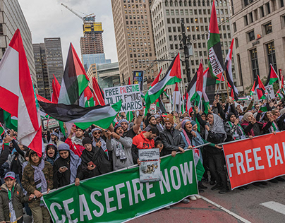 Protests in support of Palestine around Michigan