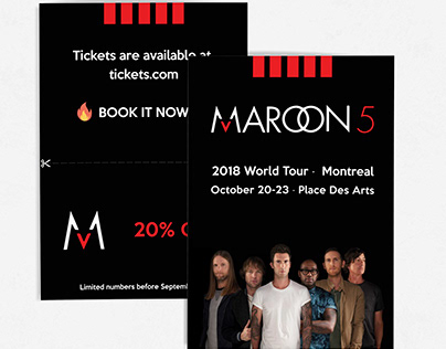Flyer for Maroon 5