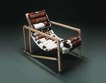 Ecart Eileen Gray Transat Chair 3D Model