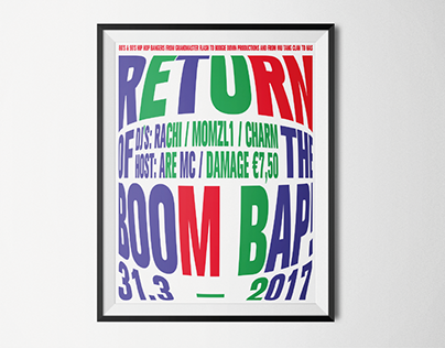 Return of the Boombap - poster design