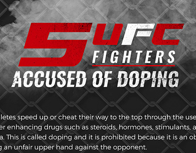 5UFC Fighters Accused of Doping - Infographics