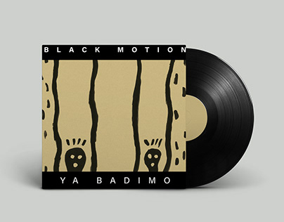 Black motion record cover