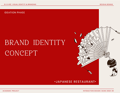 Japanese Brand Identity Concept ( IDEATION PHASE )