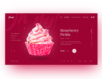 Cupcake Store Homepage Design