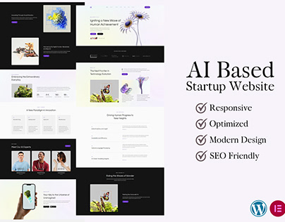 AI Based Startup Website using WordPress