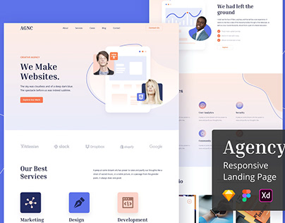 Agency Responsive Landing Page