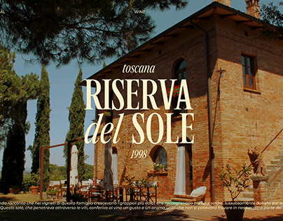 Riserva del Sole / identity for the winery