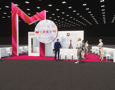 2018 Travel Agency Expo Moscow booth recolor image