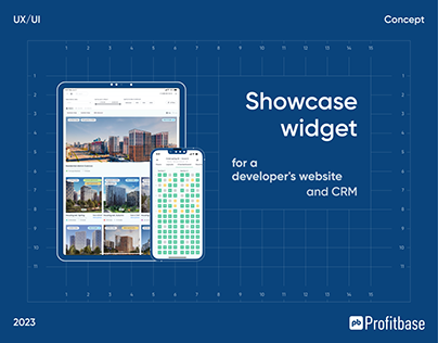 A showcase widget for a developer's website and CRM