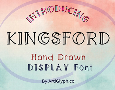 "KINGSFORD" Hand-Drawn Display Font