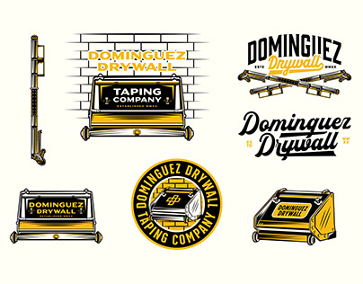 Dominguez Drywall Company Branding Design