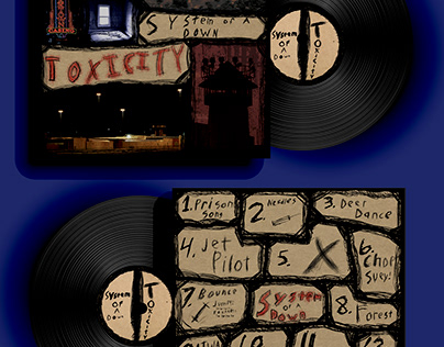 Toxicity - System of a Down Album Mockup