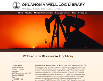 Oklahoma Well Log Library Website