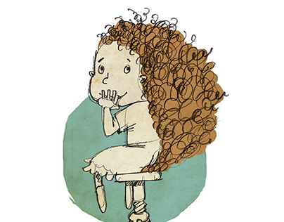 Children's book illustration: Ildi Vibók: Sibi