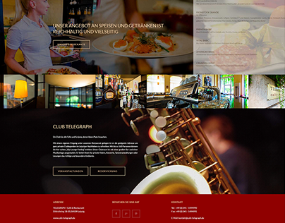 Webdesign - Cafe & Restaurant