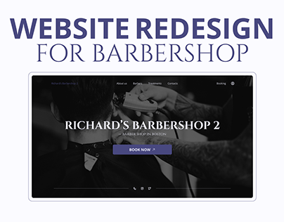 Website redesign for barbershop