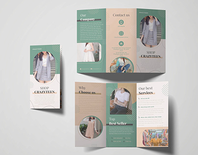 Brochure, Poster and Box for Clothing shop