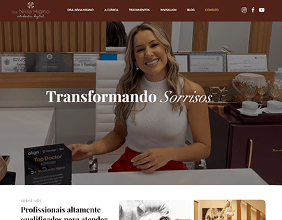 Projeto Site Dra. Nívia Higino Vieira | Invisalign