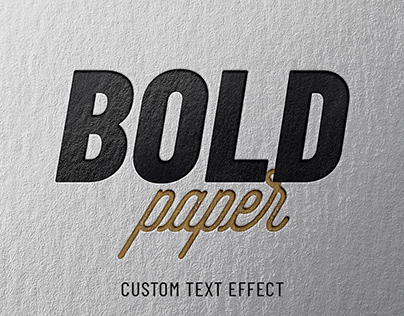 FREE PRESSED PAPER PHOTOSHOP TEXT EFFECT