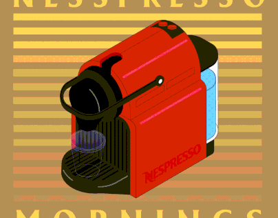 Nespresso Isometric illustration