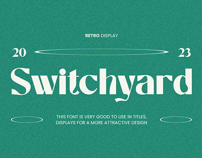 Switchyard Retro Display Font
