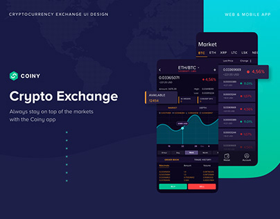 Coiny — Cryptocurrency App Design