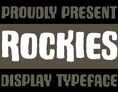 Rockies - Rough Display Font