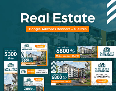 Real Estate - Google Adwords Banners - 18 Sizes