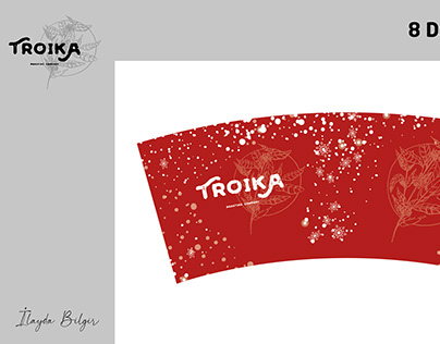 Troika Roasting Company Yılbaşı Bardak Tasarımı