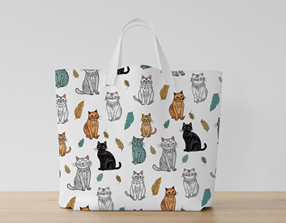 Cat trendy pattern design