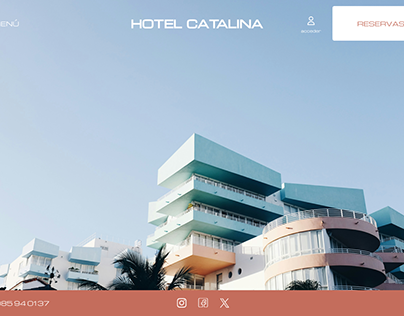 Web design. Hotel Catalina