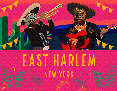 Poster para festival Mexicano East Harlem