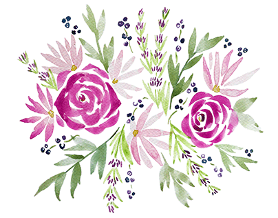 Watercolor florals
