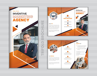 Professional Business Trifold Brochure design template