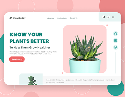 Plant Buddy - Plants Informative Web Concept